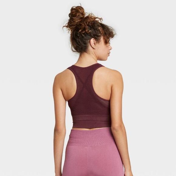 Joy Lab High-neck Double Layer Seamless SPORTS Bra XS - Picture 3 of 3